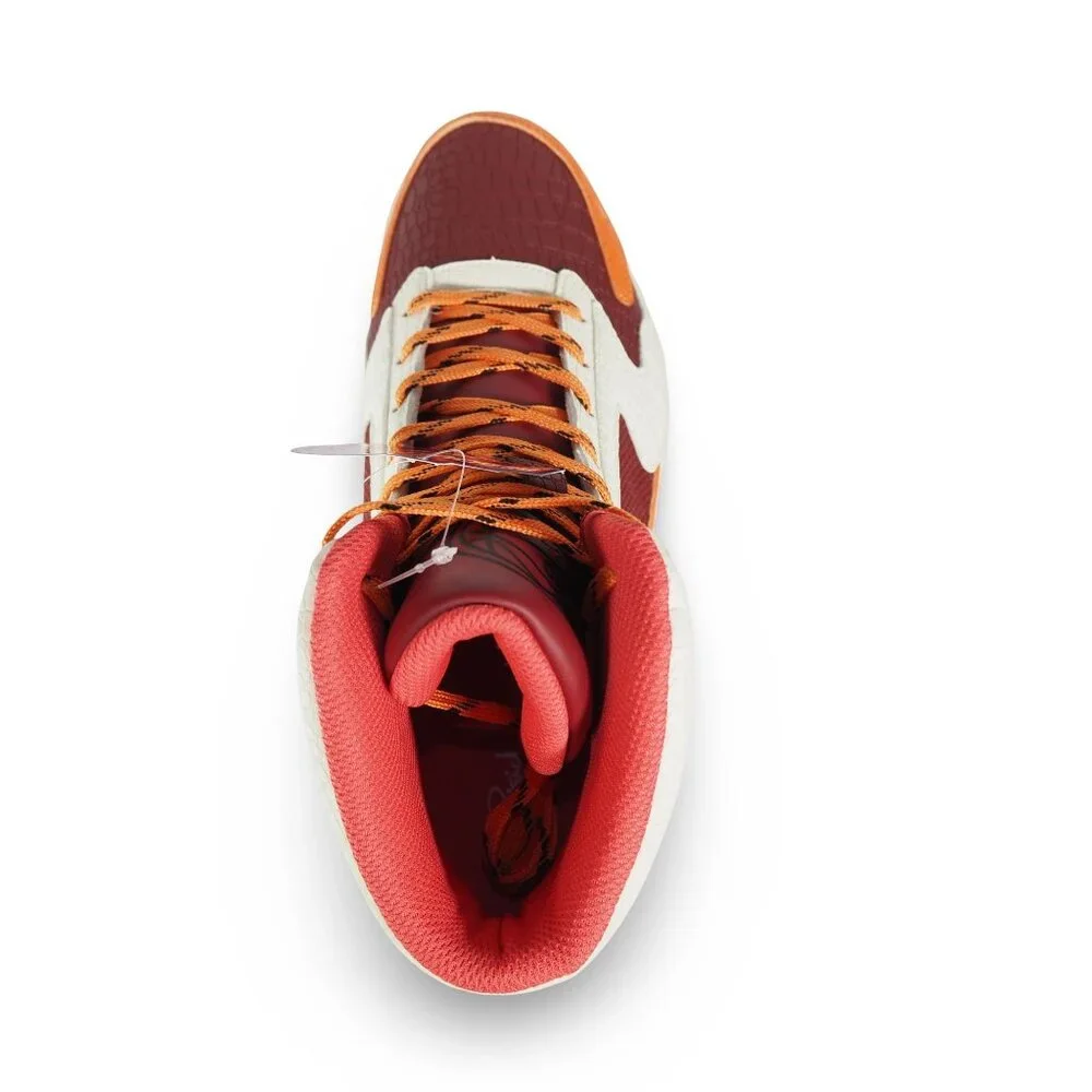 Patrick Ewing Rebound High Top Basketball Shoes‎ Men 10 Orange Brown 1RMBE09-907